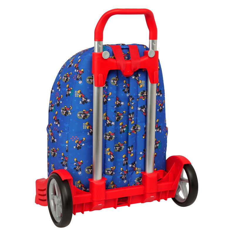Trolley mochila azul de Mickey Disney con asa extensible y ruedas - 2
