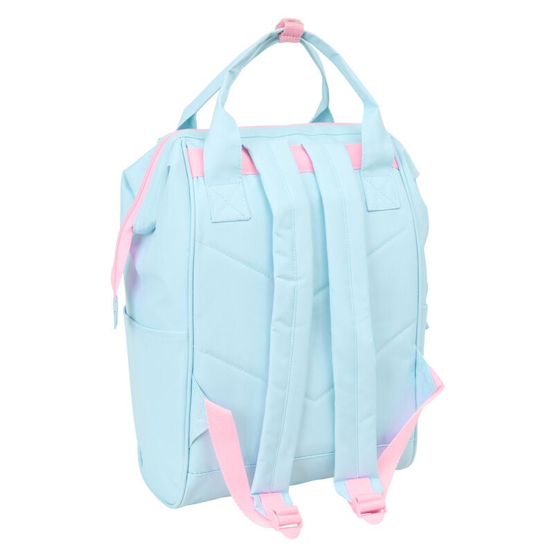 Mochila SAFTA Pembe The Pink Cat en tonos azul claro y menta - 2