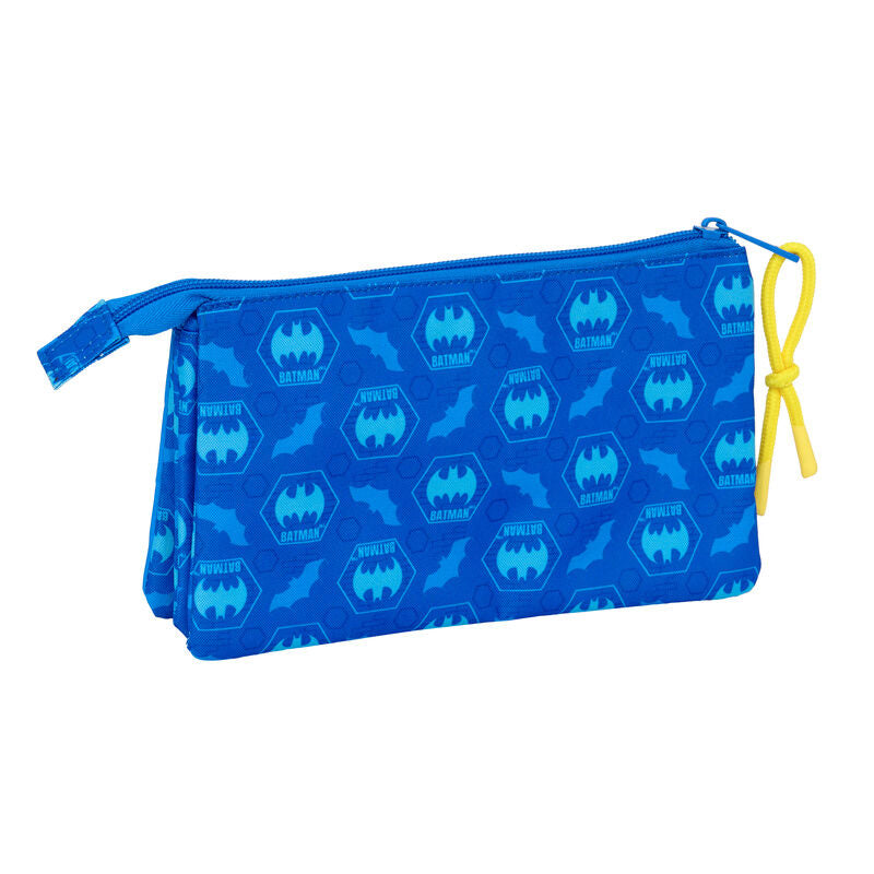 Portatodo triple azul de Batman DC Comics con tres cremalleras - 2