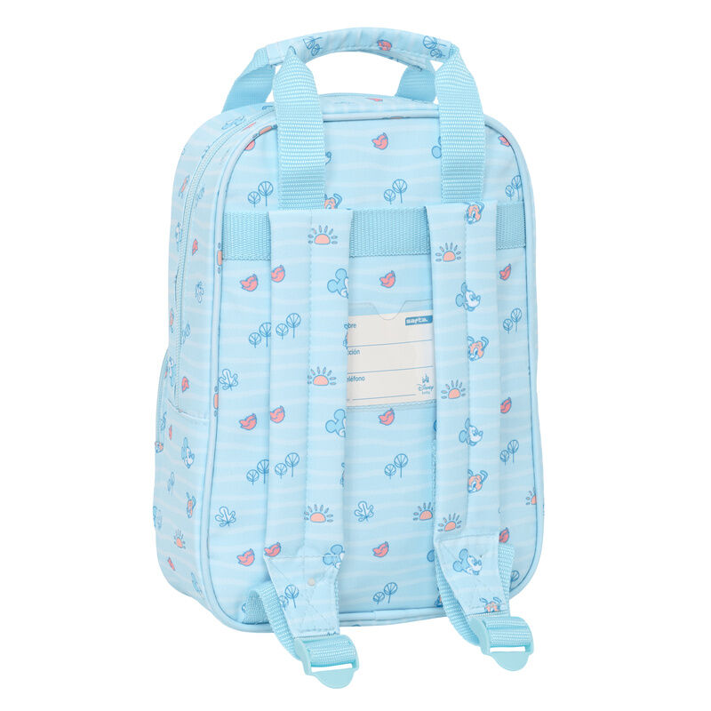 Mochila infantil azul claro Baby Mickey Disney con bolsillo frontal - 2