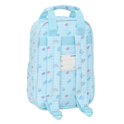 Mochila infantil azul claro Baby Mickey Disney con bolsillo frontal - 2