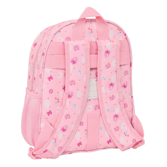 Mochila rosa Baby Minnie Disney de 34 cm con bolsillo frontal - 2