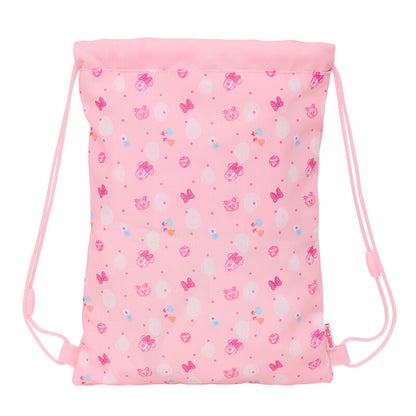 Saco rosa Baby Minnie Disney con cordones y flores - 2