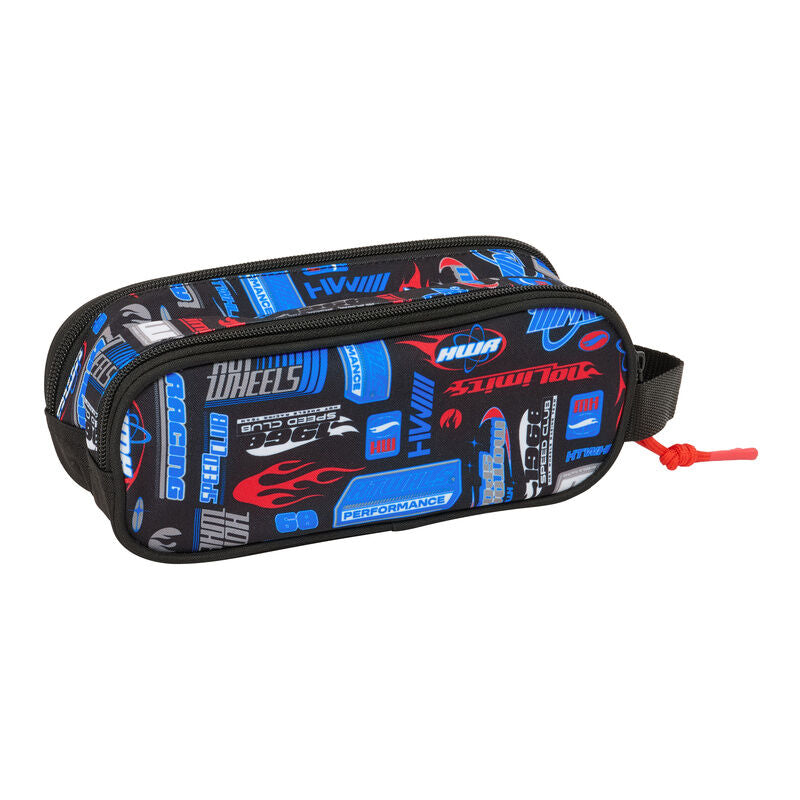 Portatodo doble SAFTA Hot Wheels negro con asa lateral - 2