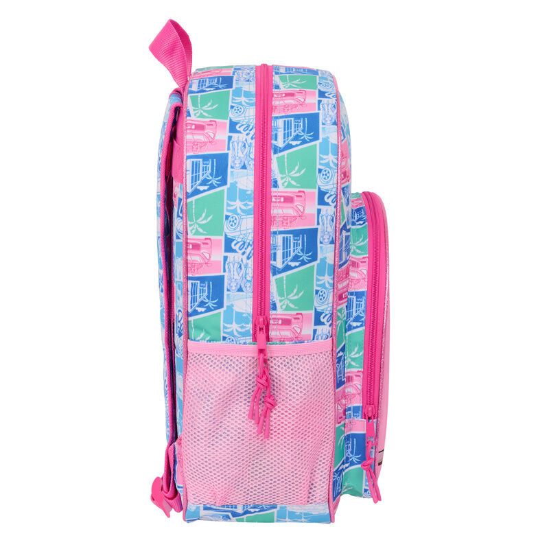Mochila Good Day Barbie rosa y azul de 42 cm - 3