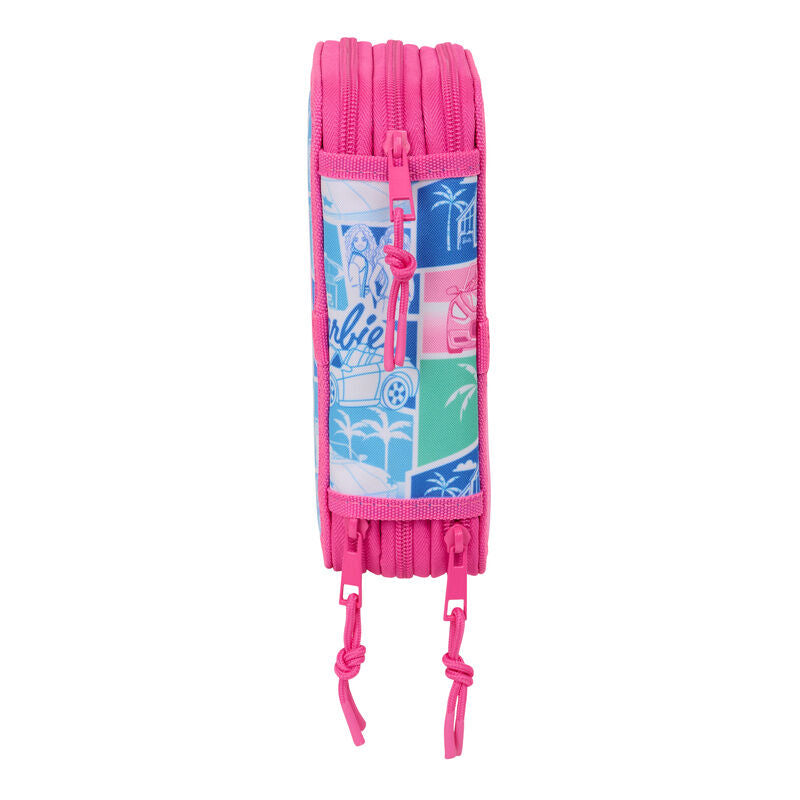 Portatodo triple rosa Good Day Barbie con tres compartimentos - 3