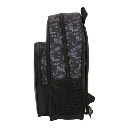 Mochila negra de Batman DC Comics con bolsillo frontal azul - 3