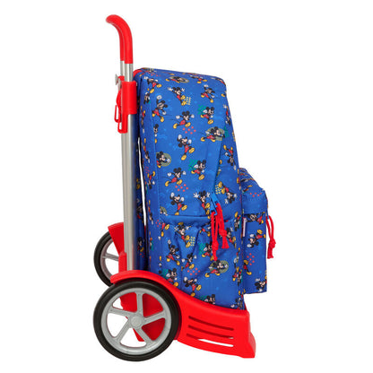 Trolley mochila azul de Mickey Disney con asa extensible y ruedas - 3