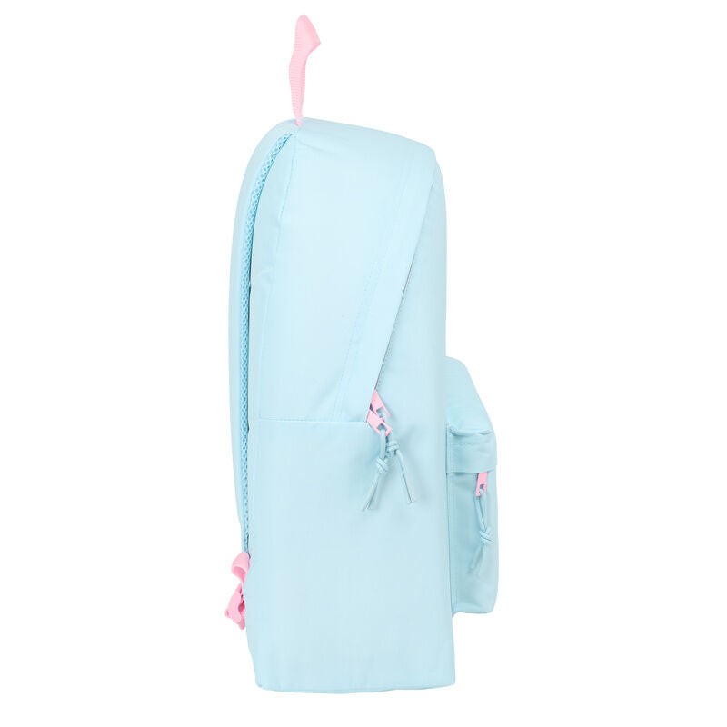 Mochila azul claro SAFTA Pembe The Pink Cat con gato rosa - 3