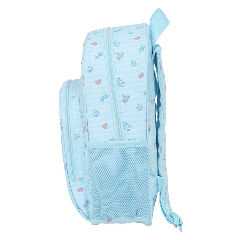 Mochila azul Baby Mickey Disney de 34 cm con bolsillo frontal - 3