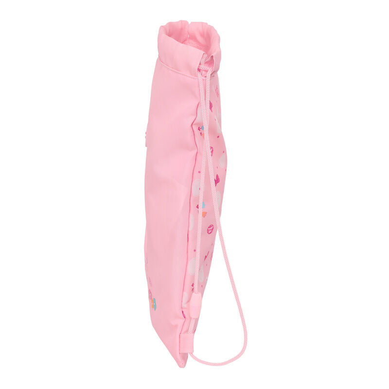 Saco rosa Baby Minnie Disney con cordones y flores - 3