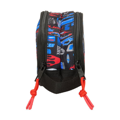 Portatodo doble SAFTA Hot Wheels negro con asa lateral - 3