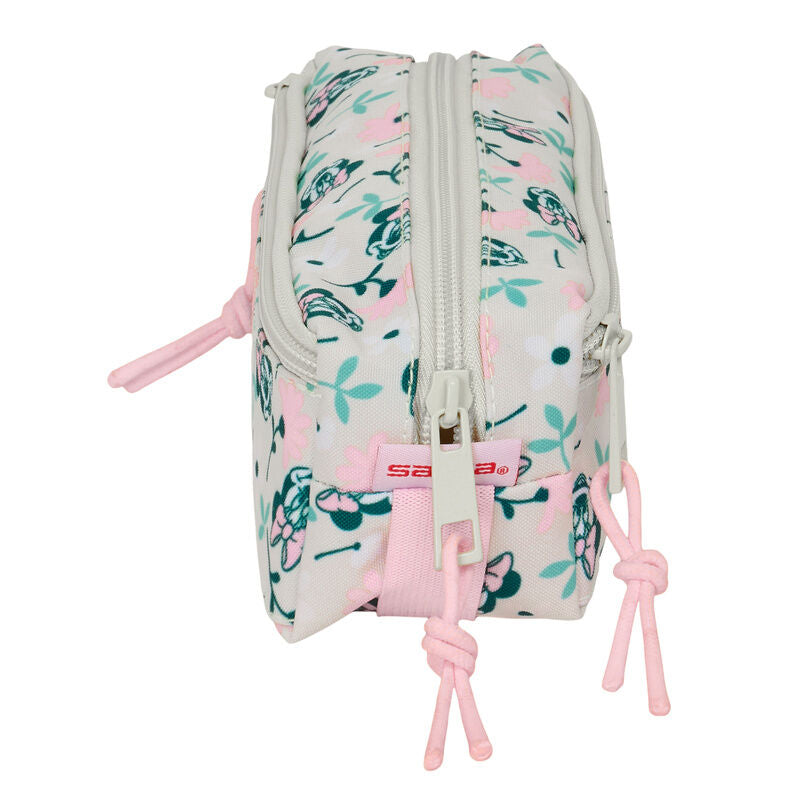 Portatodo triple Minty Minnie de Disney en verde menta y rosa - 3