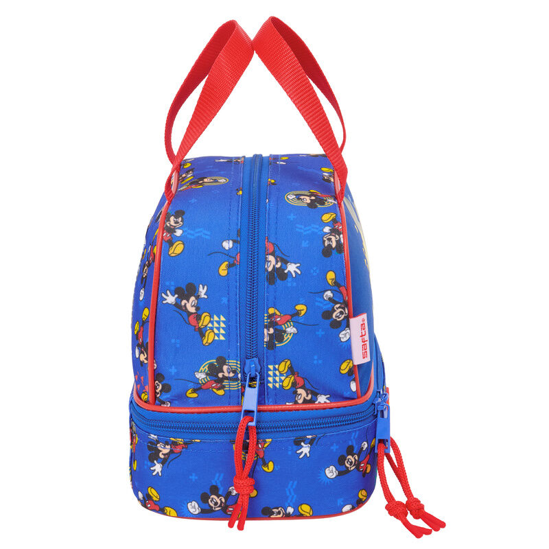 Portameriendas azul de Mickey Disney con doble compartimento - 3