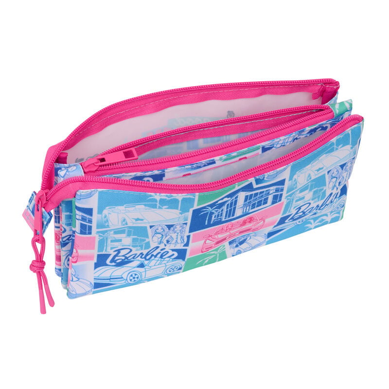 Portatodo triple rosa Good Day Barbie de SAFTA - 3