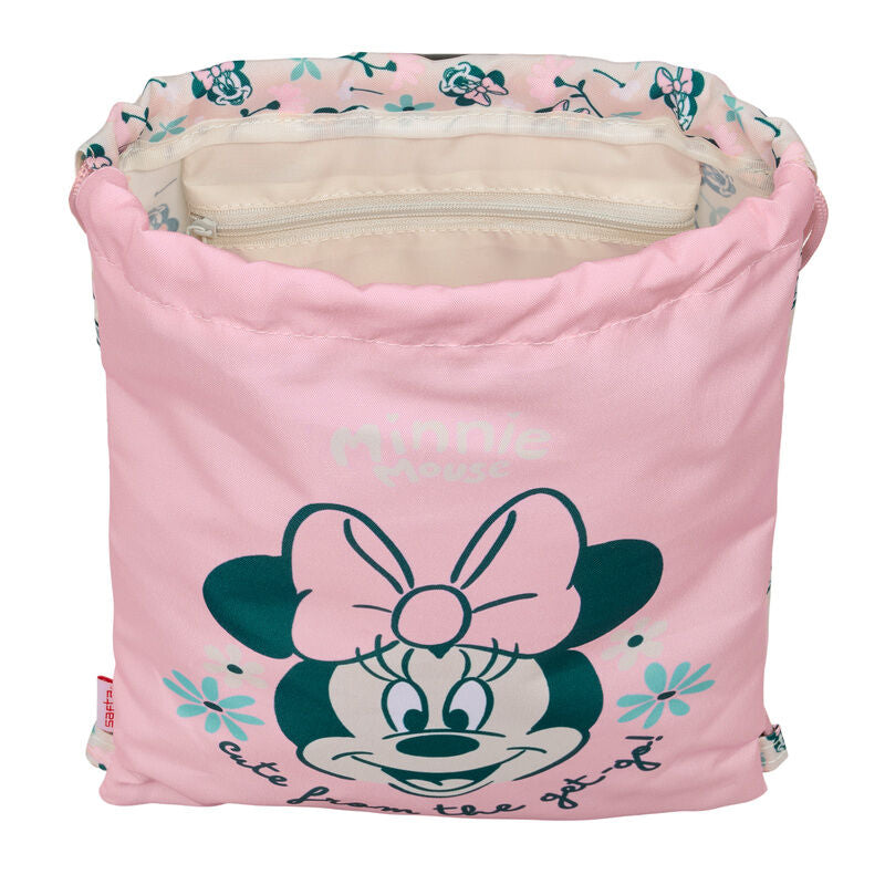 Saco rosa de Minnie Disney con cierre de cordones - 4