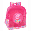 Mochila rosa antiarena de Peppa Pig con rejilla