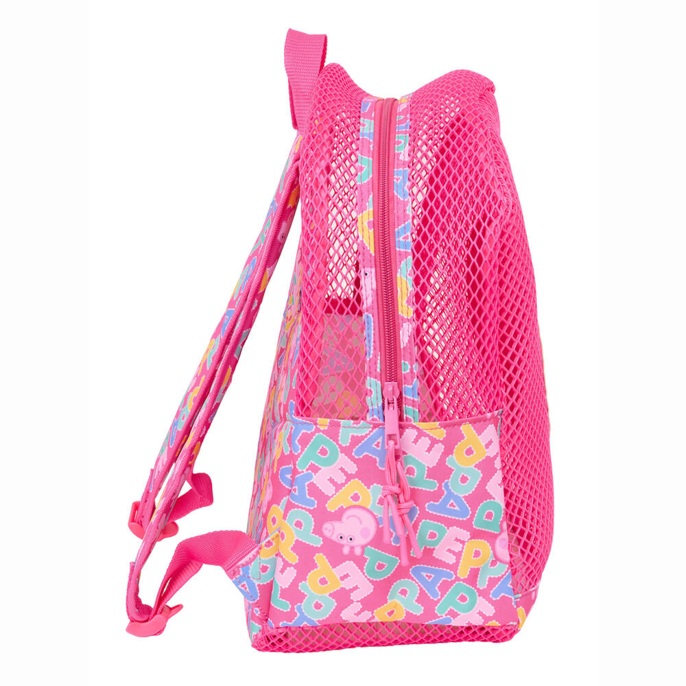 Mochila rosa antiarena de Peppa Pig con rejilla - 3