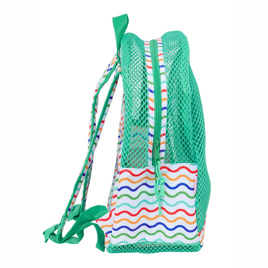 Mochila antiarena verde de Mickey Mouse Disney con rejilla y estampado multicolor - 2