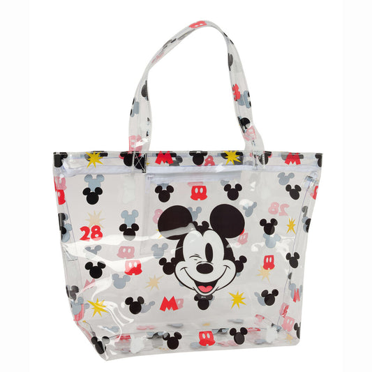 Bolsa de playa transparente de Mickey Disney con asas