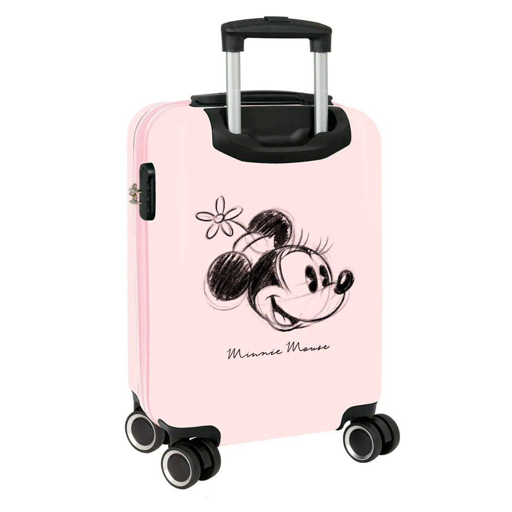 Maleta de cabina rosa Minnie Disney con ruedas giratorias