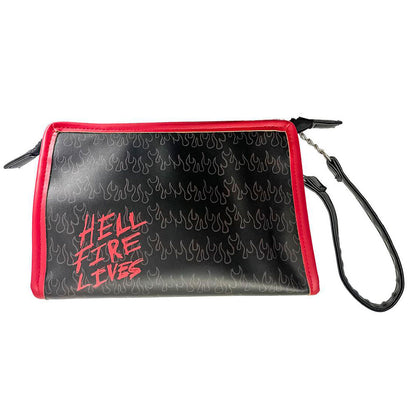 Neceser negro y rojo de Stranger Things con diseño Hellfire Club - 2