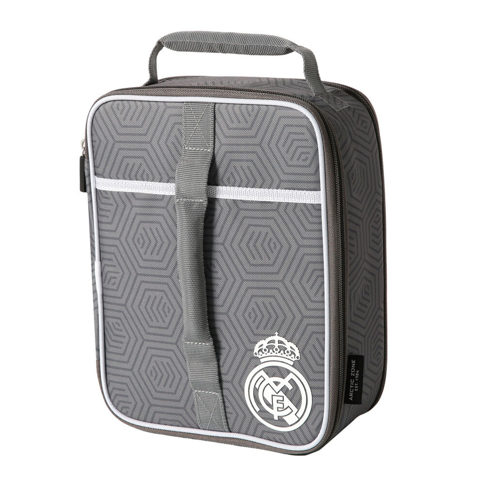 Bolsa térmica gris Real Madrid con contenedor para sándwich - 3