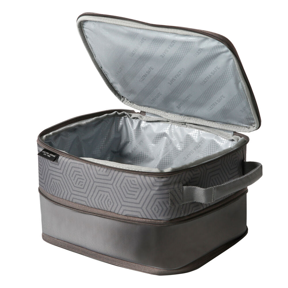Bolsa térmica gris Real Madrid con contenedor para sándwich - 4