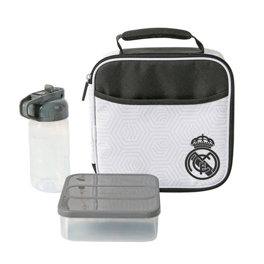 Bolsa térmica Real Madrid SAFTA con tupper y botella