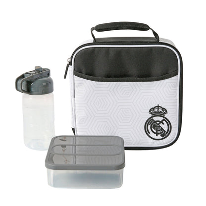 Bolsa térmica Real Madrid SAFTA con tupper y botella