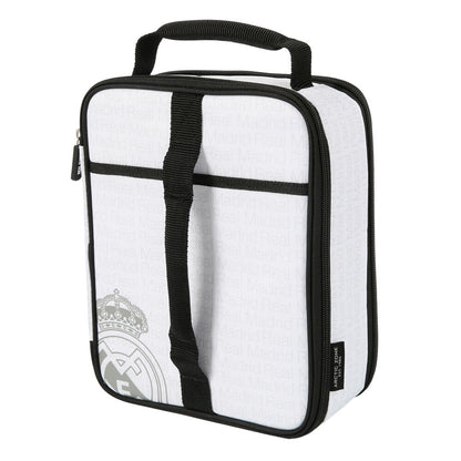 Bolsa térmica blanca y negra del Real Madrid con tupper - 2