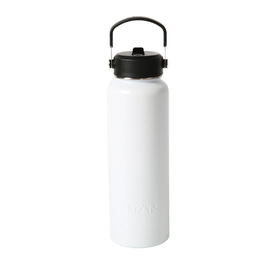 Botella térmica blanca Real Madrid de 1200 ml con tapa negra - 3