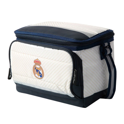 Bolsa porta alimentos Real Madrid SAFTA blanca y azul marino