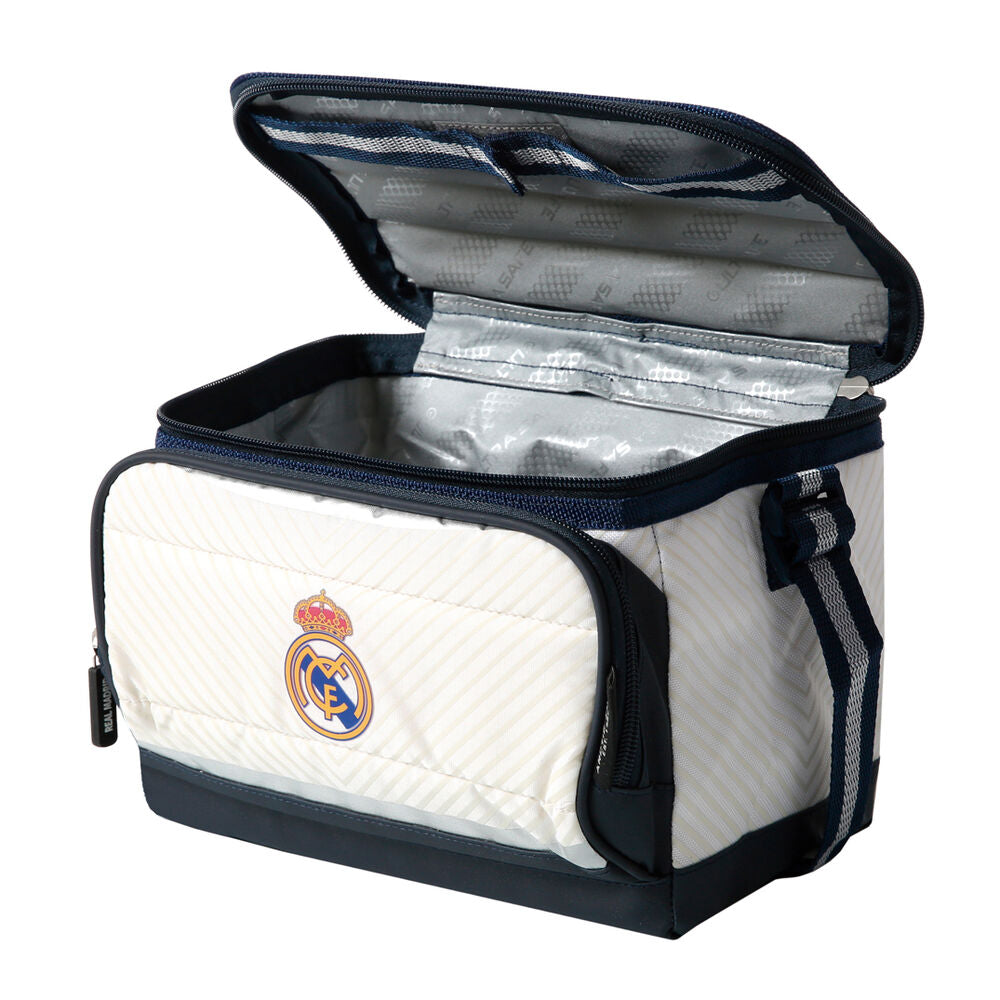 Bolsa porta alimentos Real Madrid SAFTA blanca y azul marino - 2