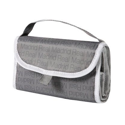 Bolsa porta alimentos térmica gris del Real Madrid con asa y cierre de velcro - 3