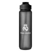Botella negra de Tritan de 1000 ml con escudo del Real Madrid