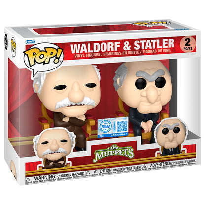 Blíster Funko POP! Exclusive con las figuras de Waldorf y Statler de Los Teleñecos