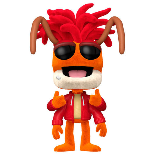 Figura Funko POP de Pepe the Prawn con chaqueta roja y gafas negras