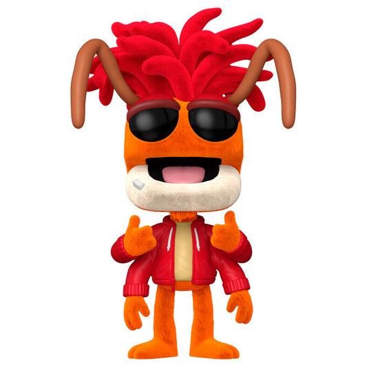 Figura Funko POP de Pepe the Prawn con chaqueta roja y gafas negras