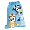 Saco azul de Bluey y Bingo con cierre de cordón