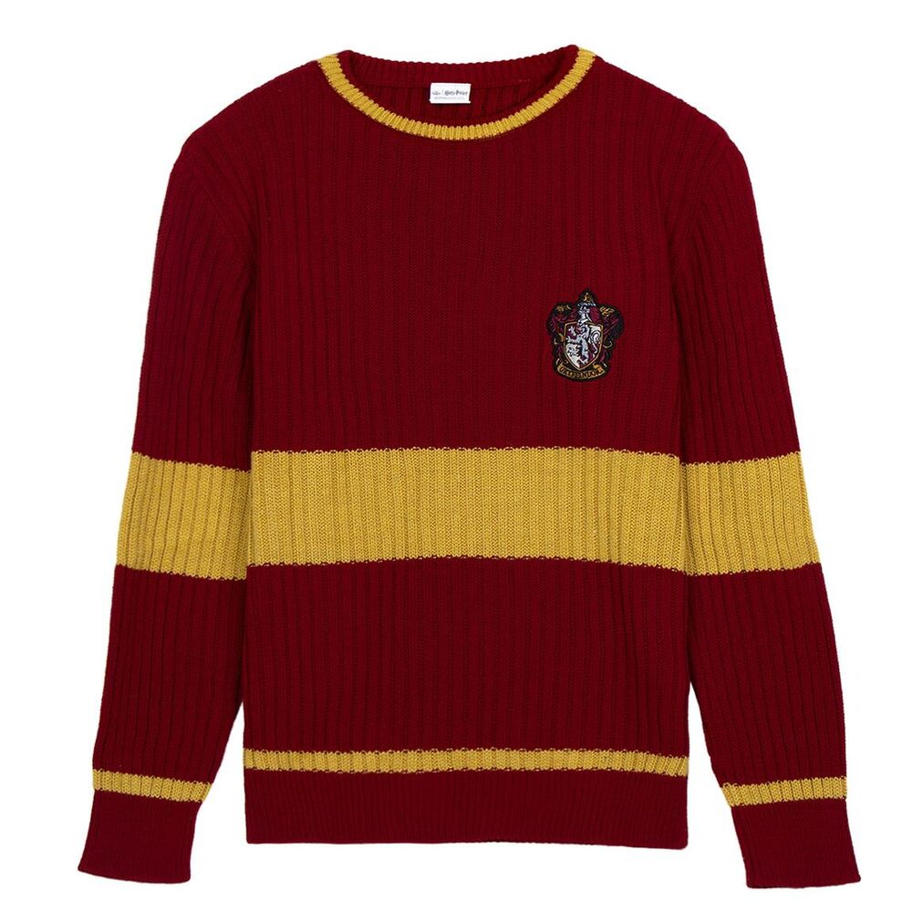 Jersey rojo y dorado de Gryffindor de Harry Potter con escudo en el pecho