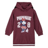 Sudadera oversize granate de Minnie Disney con capucha
