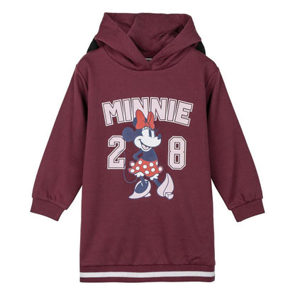 Sudadera oversize granate de Minnie Disney con capucha