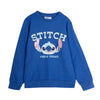 Sudadera azul Disney Stitch con estampado frontal