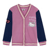 Chaqueta infantil de algodón Hello Kitty rosa y azul marino