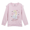 Sudadera rosa Frozen Disney con estampado de Elsa y volantes