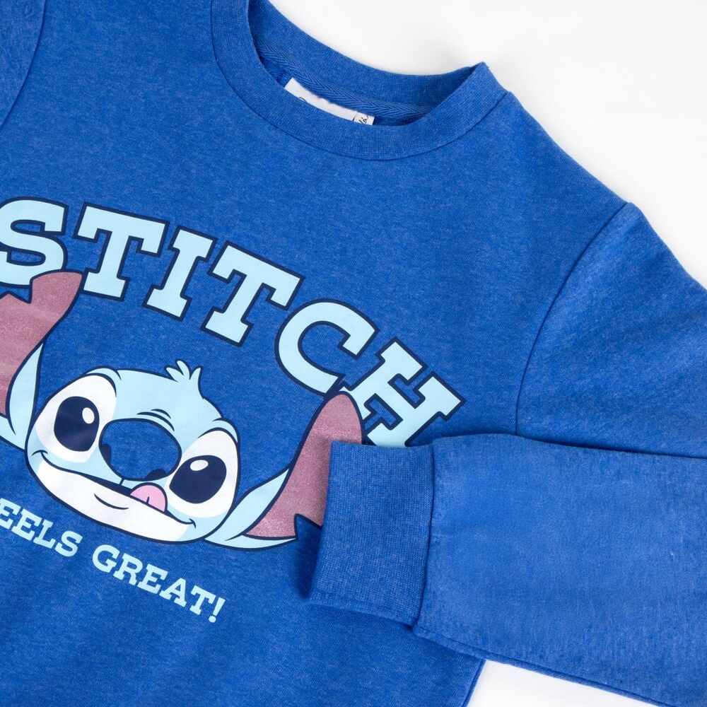 Sudadera azul Disney Stitch con estampado frontal - 3