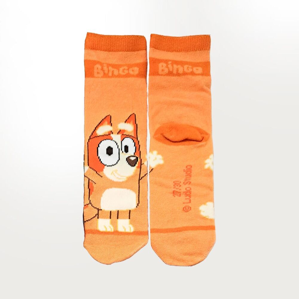 Set de 4 pares de calcetines Bluey con diseños de Bluey y Bingo - 3