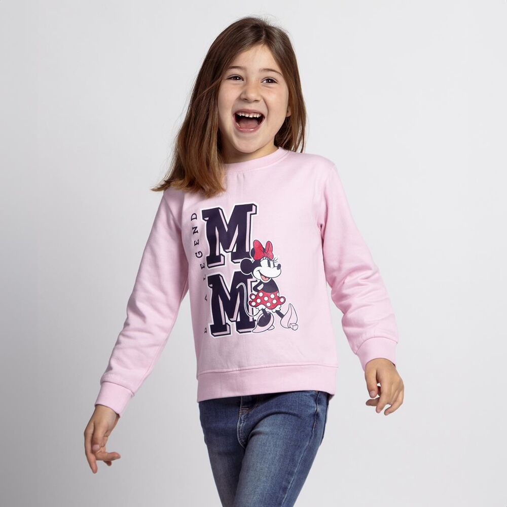 Sudadera rosa infantil de Minnie Disney con estampado frontal - 4