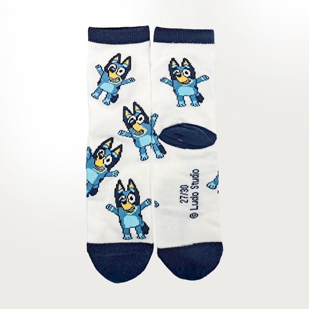 Set de 4 pares de calcetines Bluey con diseños de Bluey y Bingo - 5